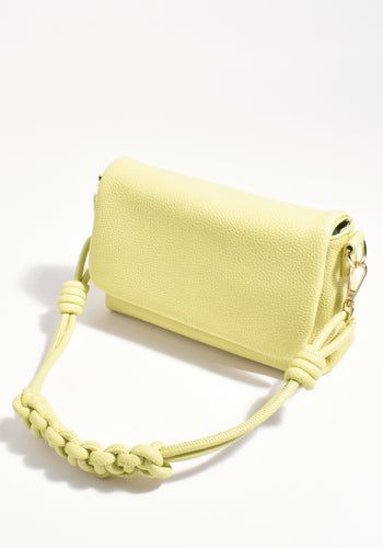 ADORNE ELLIE KNOTTED FOLD OVER BAG - CITRUS