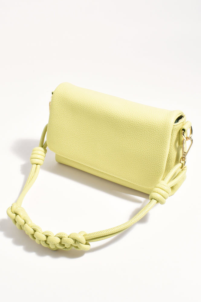 Load image into Gallery viewer, ADORNE ELLIE KNOTTED FOLD OVER BAG - CITRUS