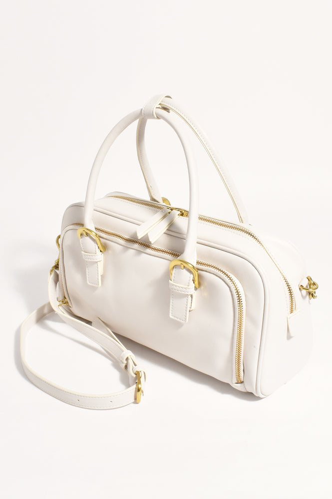 Load image into Gallery viewer, ADORNE OTTILIE BOWLER HANDBAG - CREAM