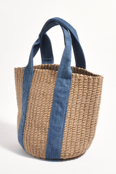 ADORNE BILLY DENIM WEAVE BASKET