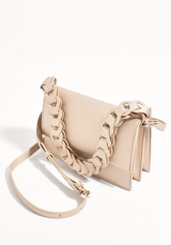 ADORNE JESSICA STRUCTURED CHAIN HANDBAG - GOLD