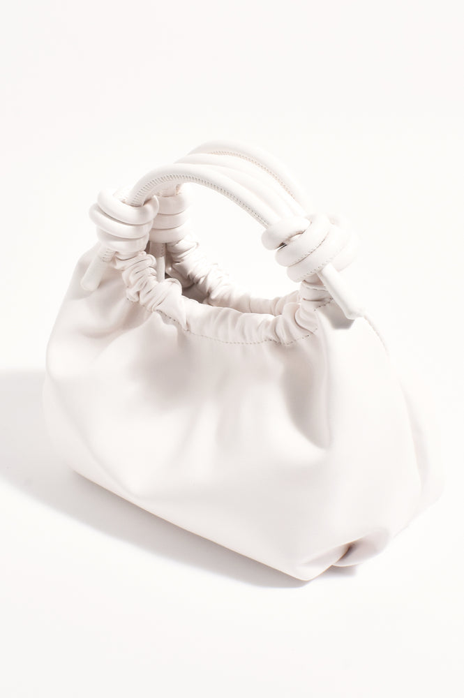 Load image into Gallery viewer, ADORNE KNOTTED HANDLE SLOUCHY HANDBAG - PEAR