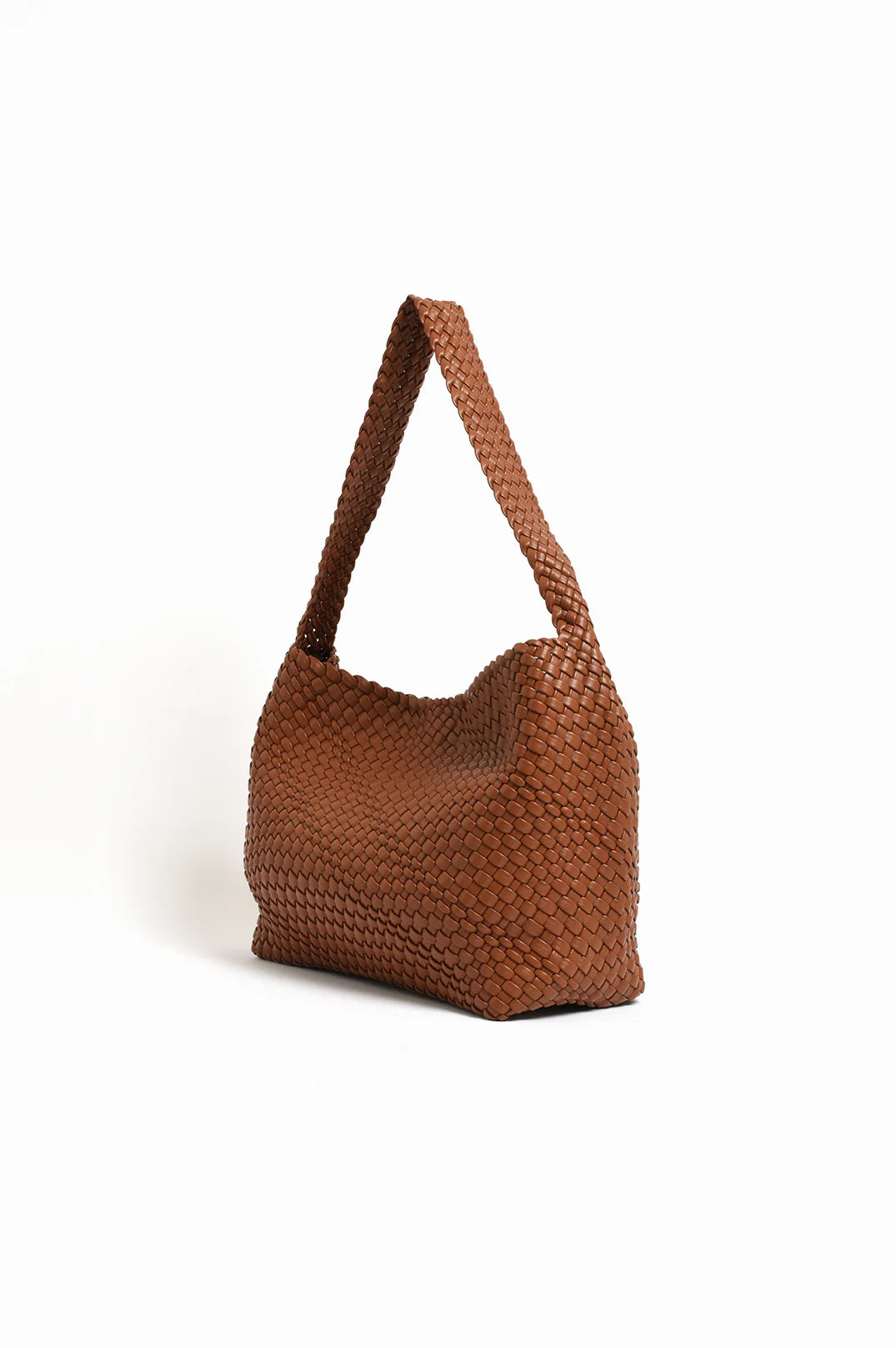 ADORNE WOVEN SLOUCH TOTE - TAN