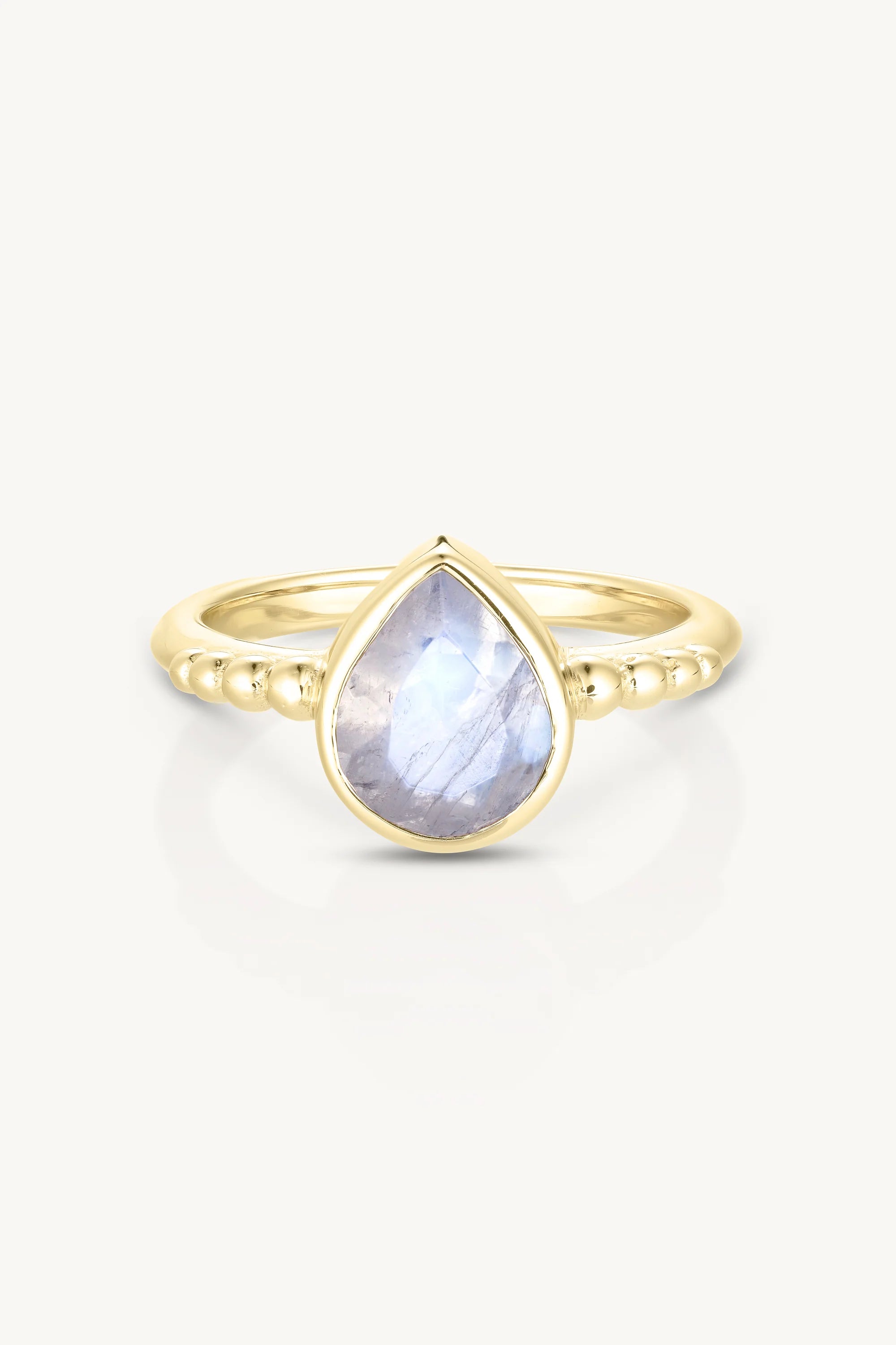 TONI MAY AMIE GOLD STACKER - MOONSTONE