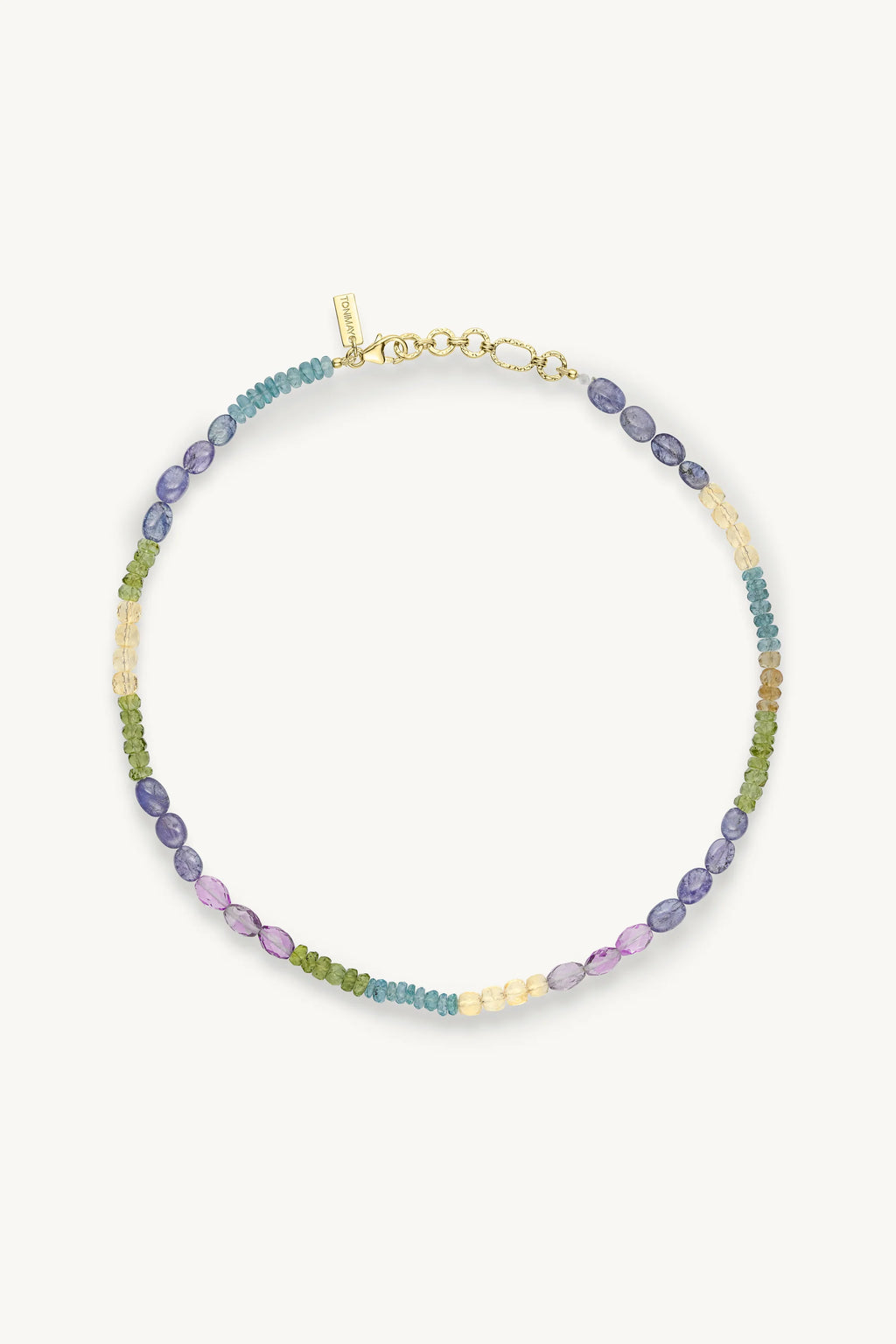 TONI MAY AZUL BEADED NECKLACE - GOLD