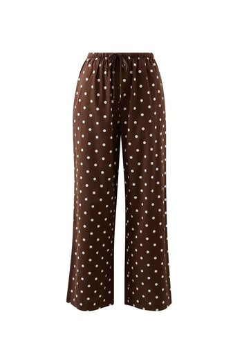 CERES LIFE RESORT PANT - CHOC POLKA DOT
