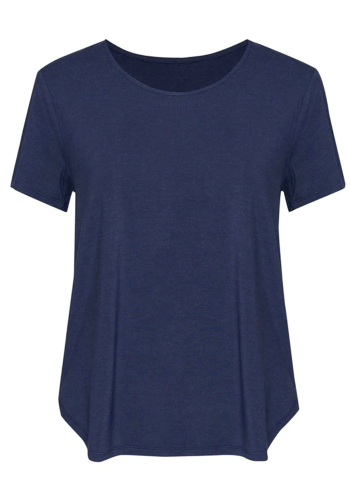Load image into Gallery viewer, LOU LOU JANIS BAMBOO TEE - NAVY