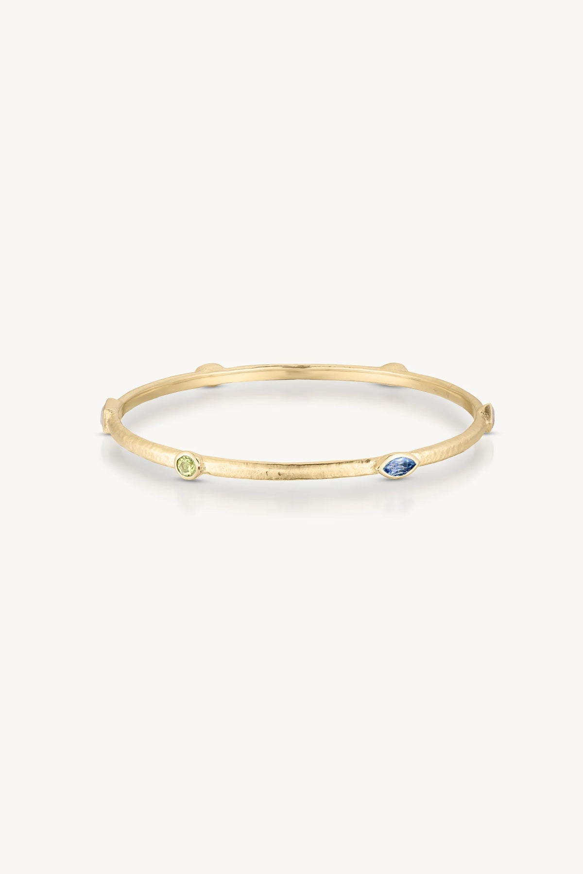 TONI MAY CALLISTA GOLD BANGLE - MULTI STONE