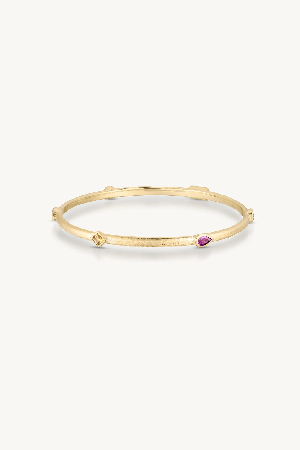 TONI MAY CALLISTA GOLD BANGLE - MULTI STONE