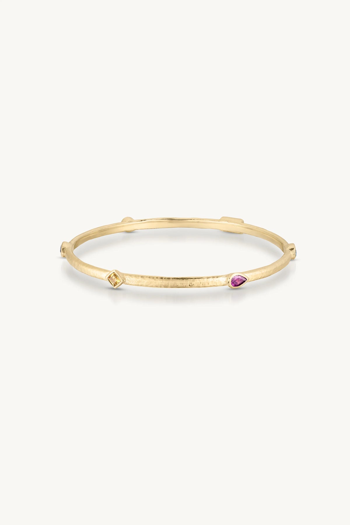TONI MAY CALLISTA GOLD BANGLE - MULTI STONE