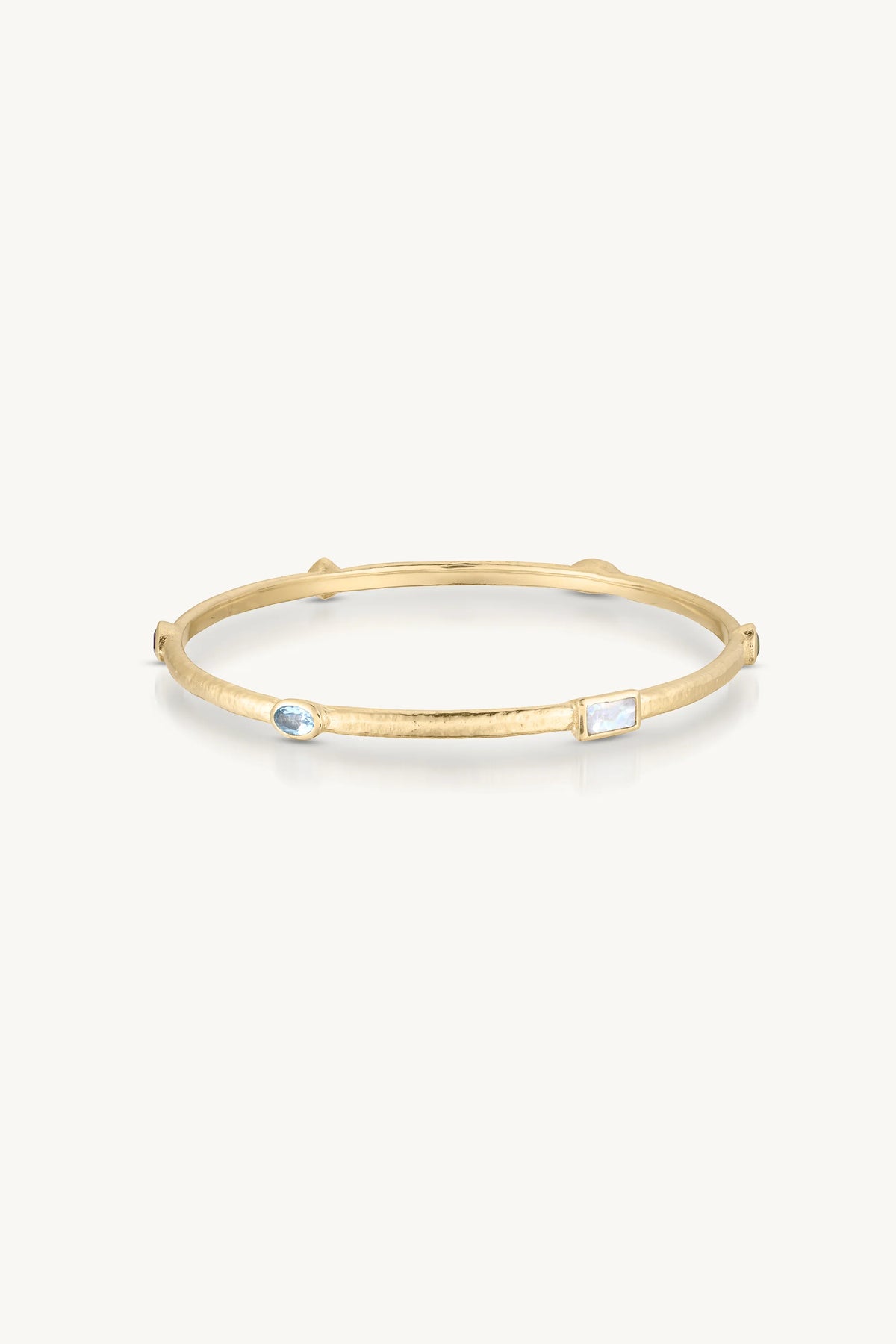 TONI MAY CALLISTA GOLD BANGLE - MULTI STONE