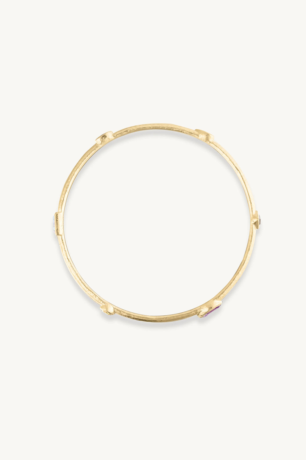 TONI MAY CALLISTA GOLD BANGLE - MULTI STONE