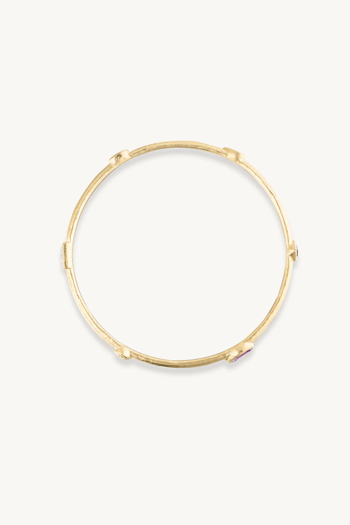 TONI MAY CALLISTA GOLD BANGLE - MULTI STONE