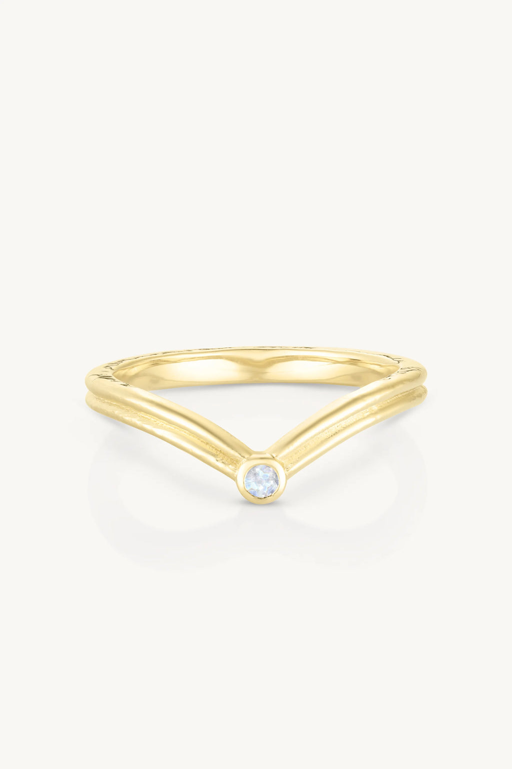 TONI MAY CROWN STACKER RING - GOLD
