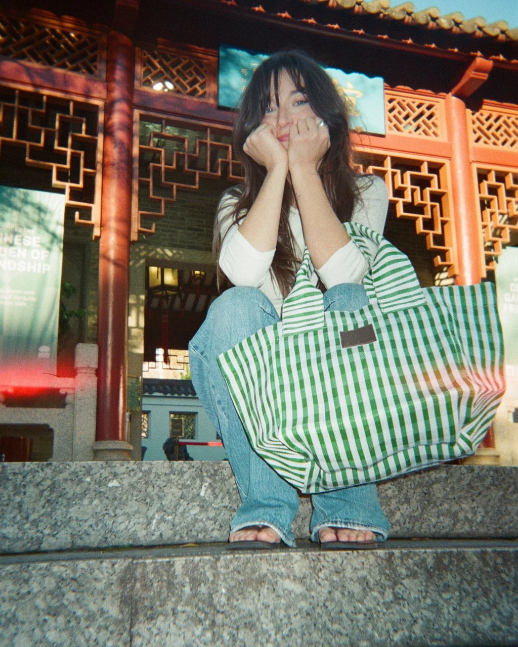 EAU BAGS TOTE BAG - VERT PRINT