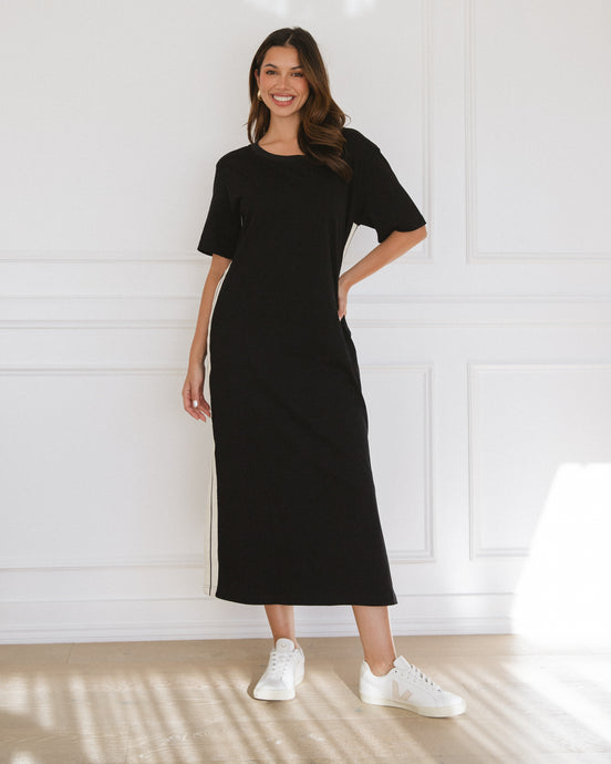 EMERY T-SHIRT DRESS - BLACK