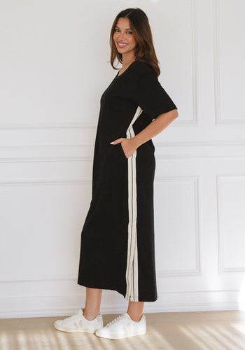 EMERY T-SHIRT DRESS - BLACK