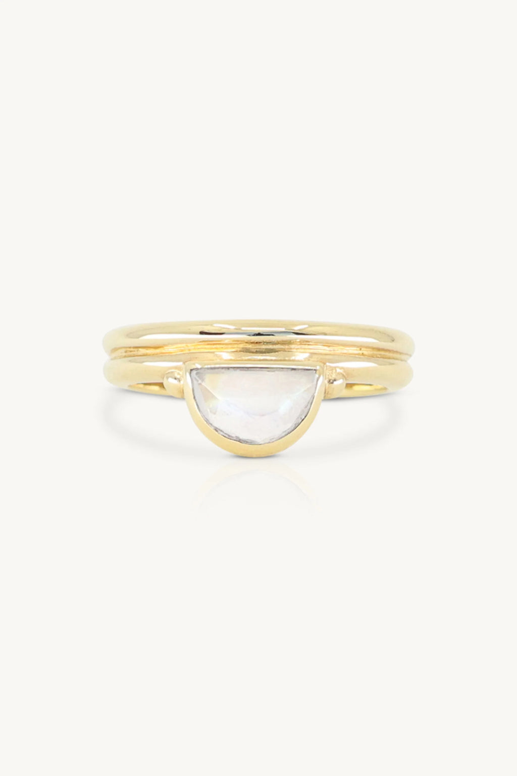 TONI MAY LUNE MOONSTONE STACKER - GOLD