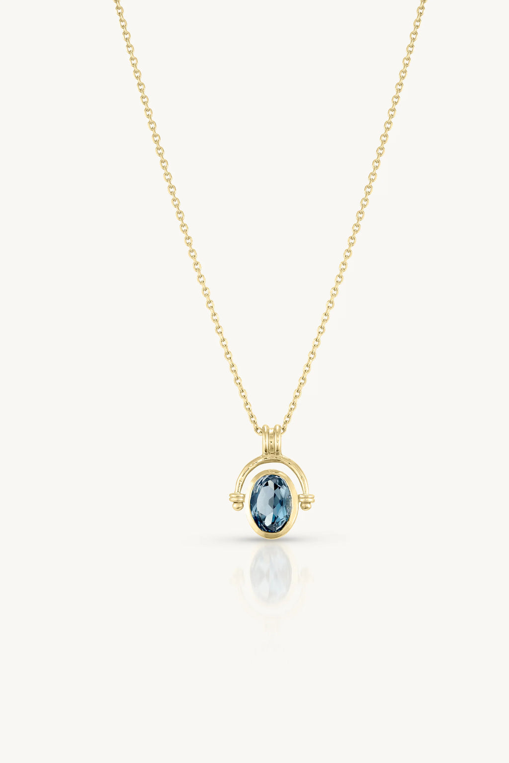 TONI MAY MIRA NECKLACE - TOPAZ/GOLD