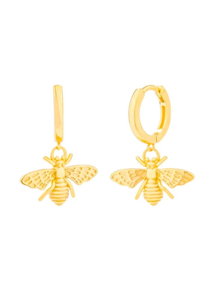 Load image into Gallery viewer, JEWEL CITIZEN BUZZ HOOP EARRINGS - GOLD