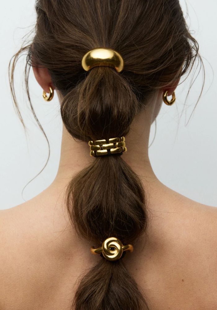 ZAFINO CHARLIE HAIR CUFF - GOLD