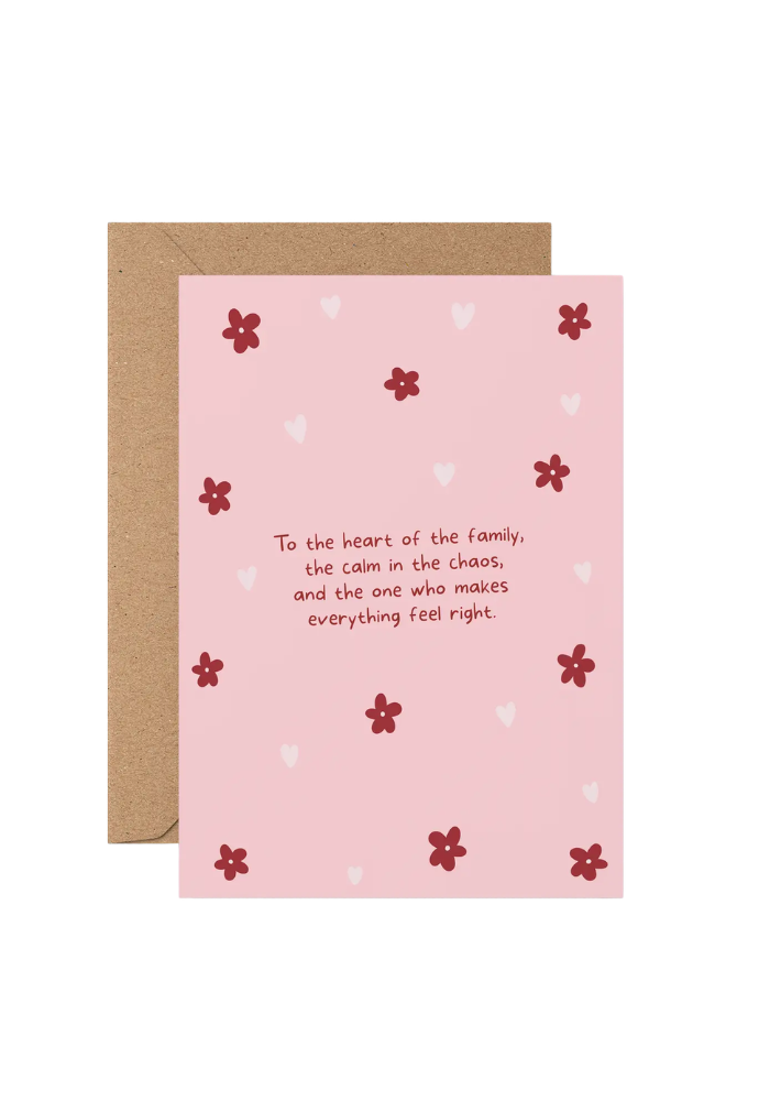 GREETING CARD TO THE HEART OF THE FAMILY