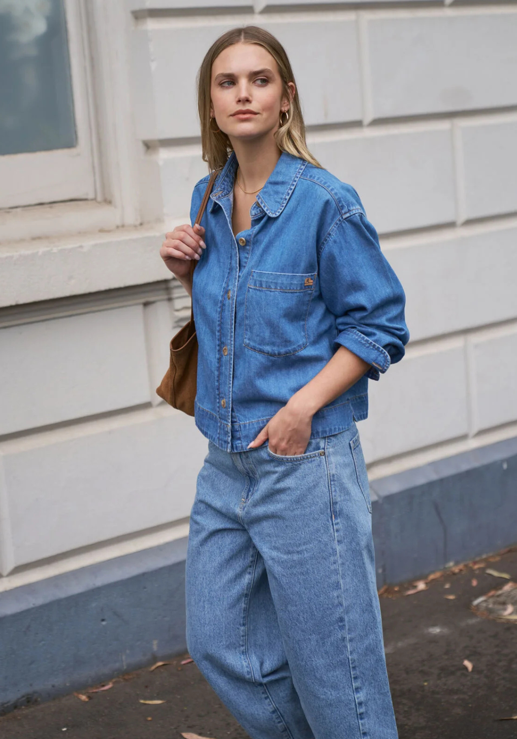 CERES LIFE ELLE ESSENTIAL SHIRT - VINTAGE BLUE