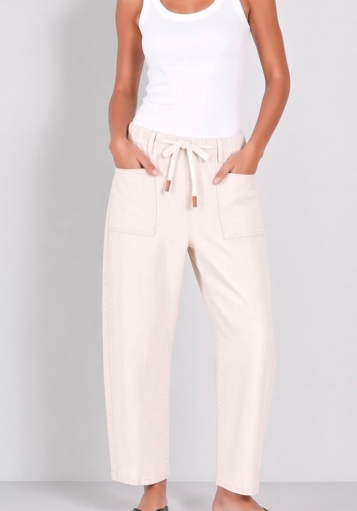 CARTER BARREL JEAN - STONE