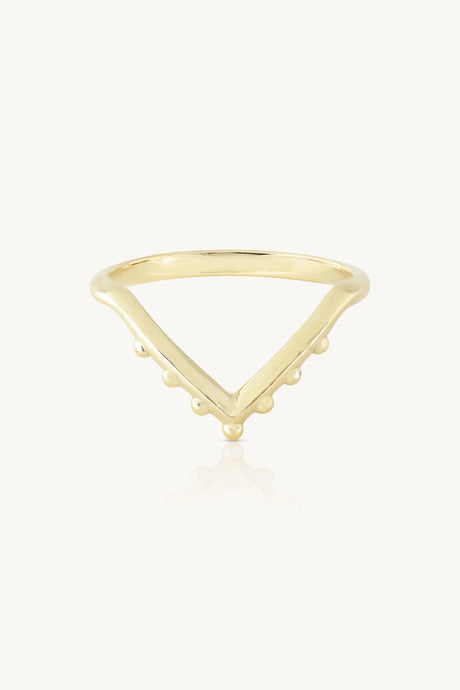 TONI MAY NOBLE CHEVRON BAND - GOLD