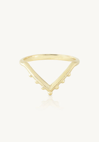 TONI MAY NOBLE CHEVRON BAND - GOLD