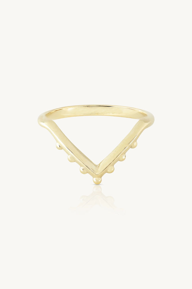 Load image into Gallery viewer, TONI MAY NOBLE CHEVRON BAND - GOLD