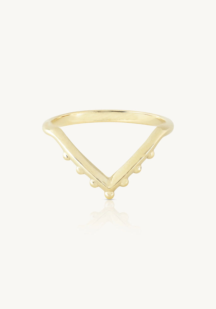 TONI MAY NOBLE CHEVRON BAND - GOLD