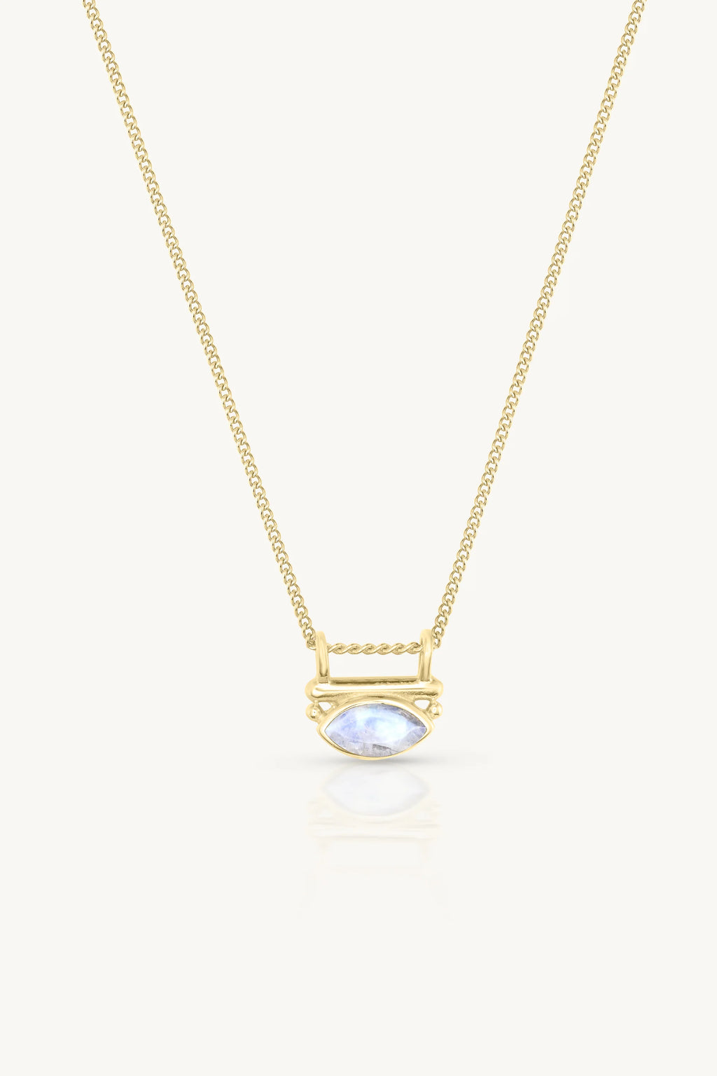 TONI MAY NYRA MOONSTONE NECKLACE - GOLD