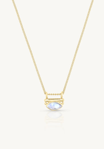 TONI MAY NYRA MOONSTONE NECKLACE - GOLD