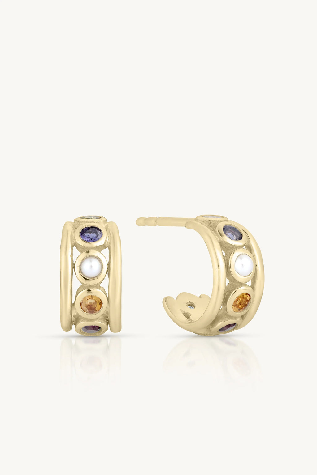 TONI MAY OLYMPIA MULTI HOOPS - GOLD