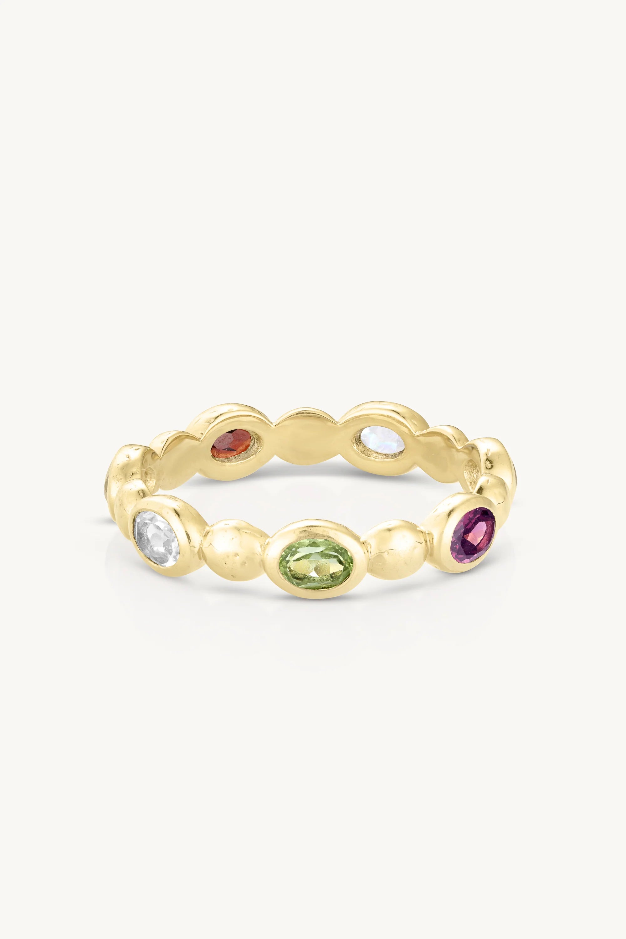 TONI MAY PEBBLE STACKER RING - MIXED/GOLD