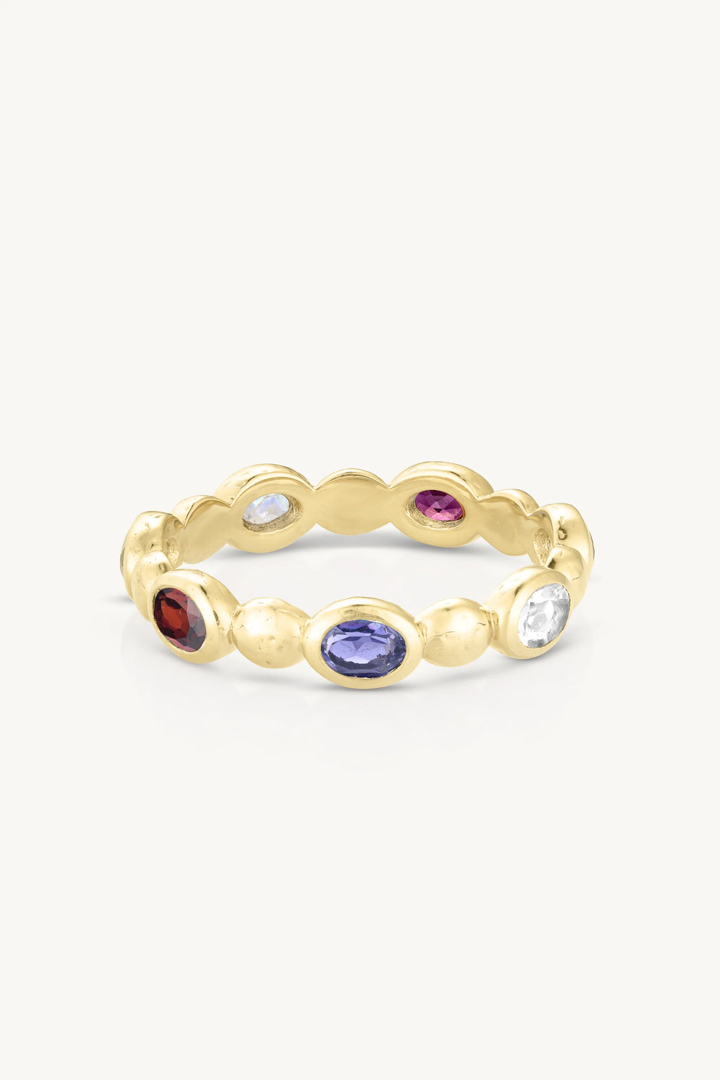 TONI MAY PEBBLE STACKER RING - MIXED/GOLD