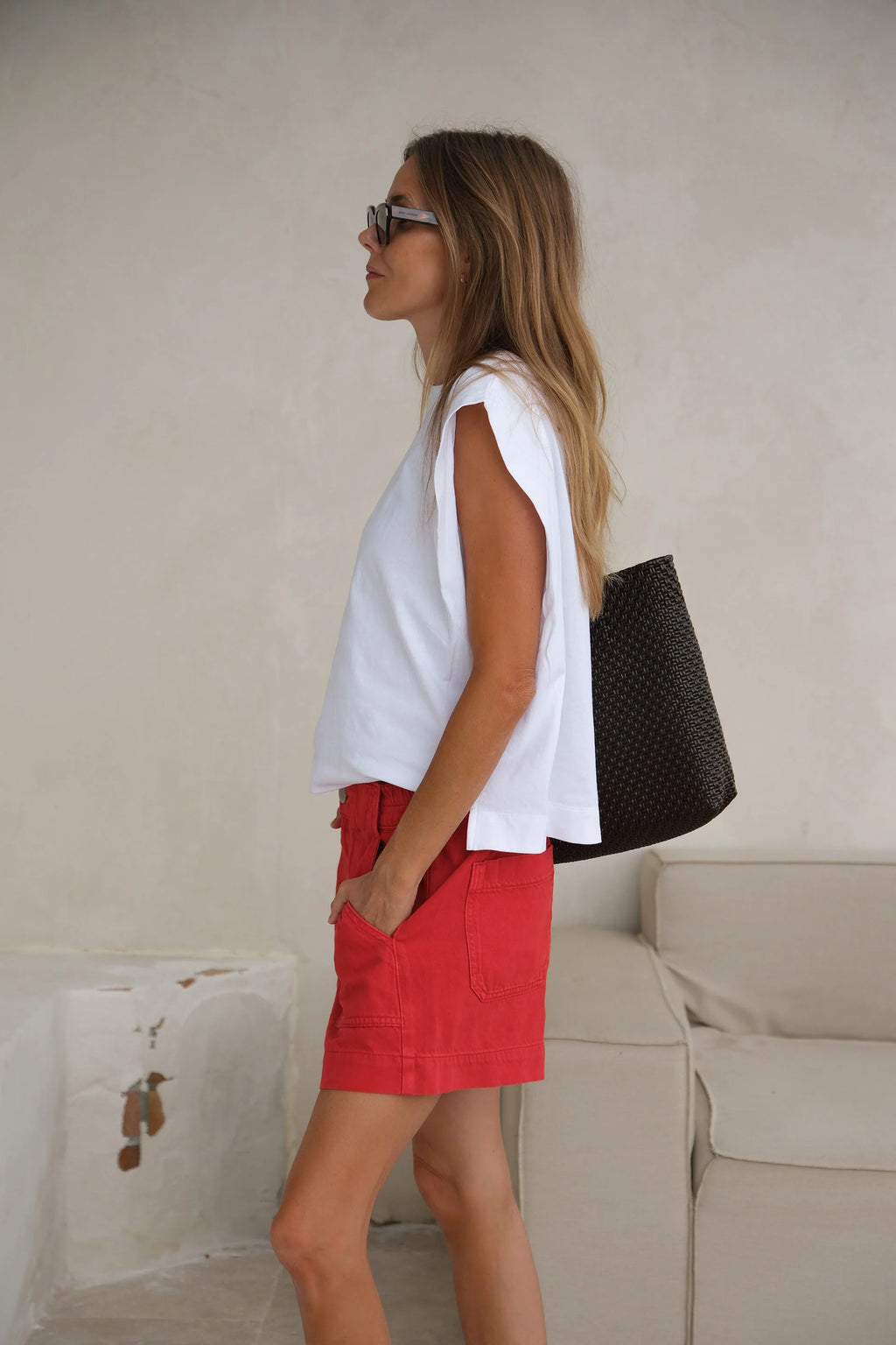 CERES LIFE WEEKENDER SHORT - CRIMSON