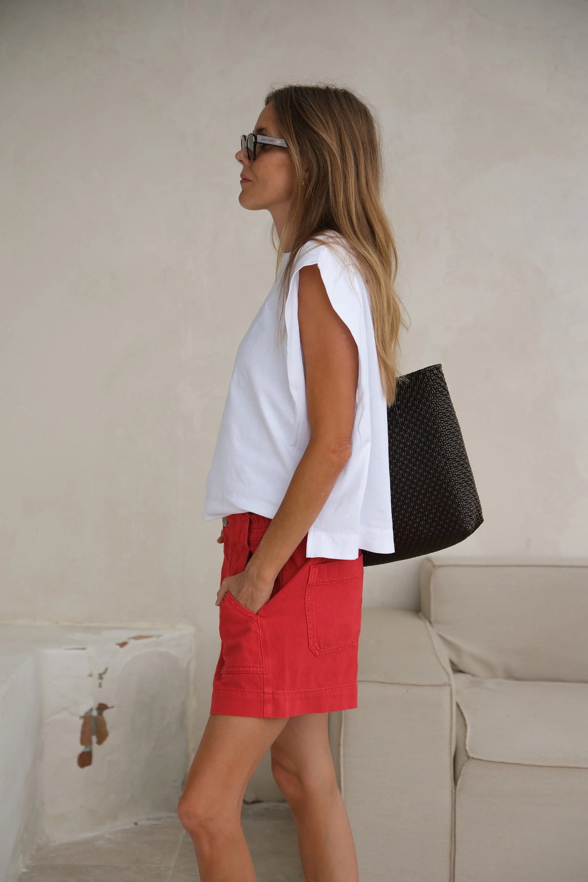 CERES LIFE WEEKENDER SHORT - CRIMSON