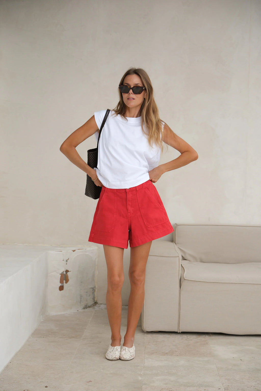 CERES LIFE WEEKENDER SHORT - CRIMSON