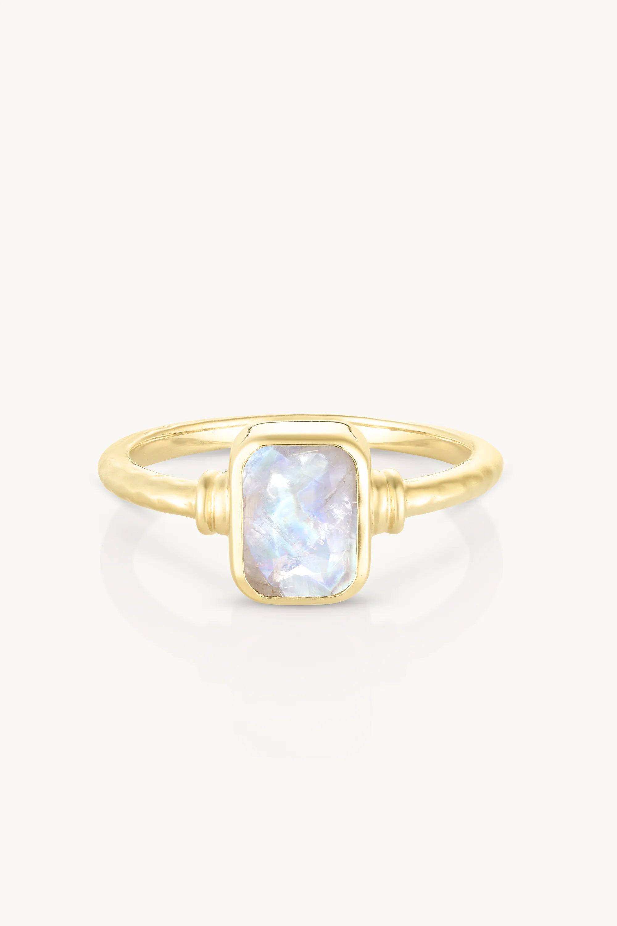 TONI MAY ROMY STACKER RING - MOONSTONE/GOLD