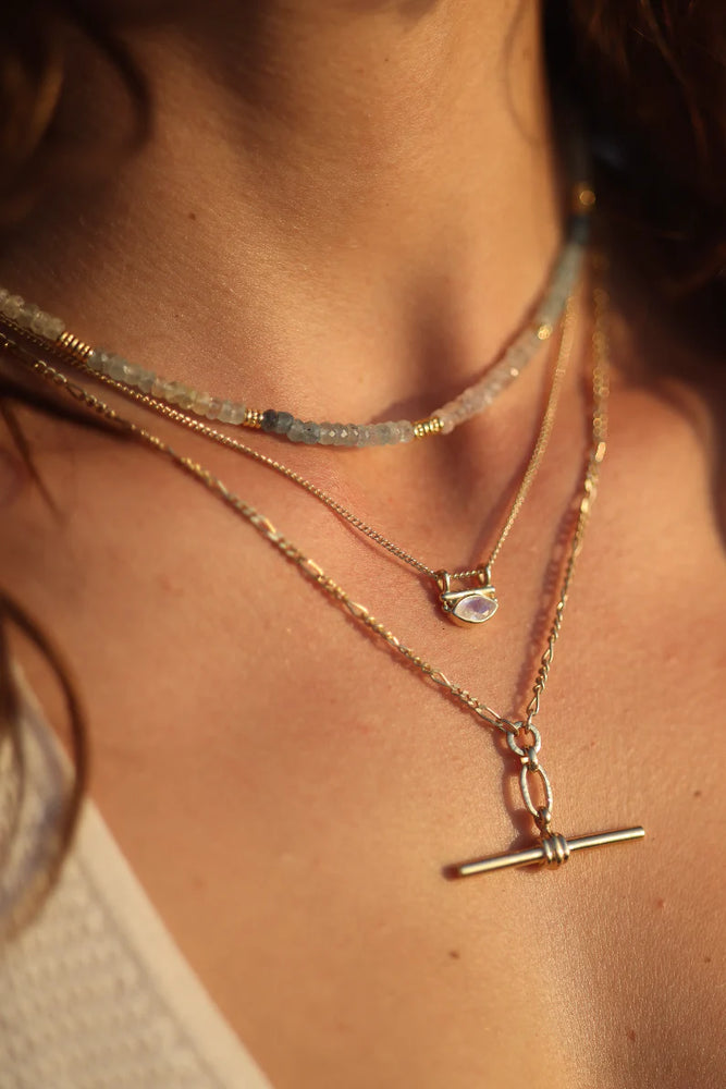 Load image into Gallery viewer, TONI MAY NYRA MOONSTONE NECKLACE - GOLD