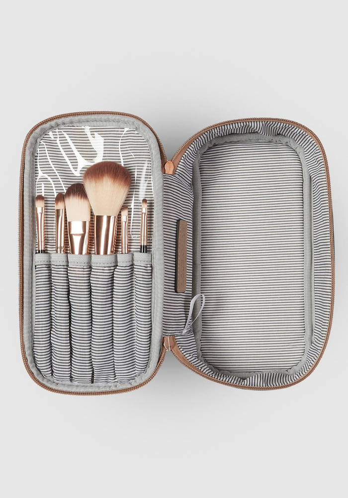 LOUENHIDE GEORGIE FIFI COSMETIC SET - COFFEE