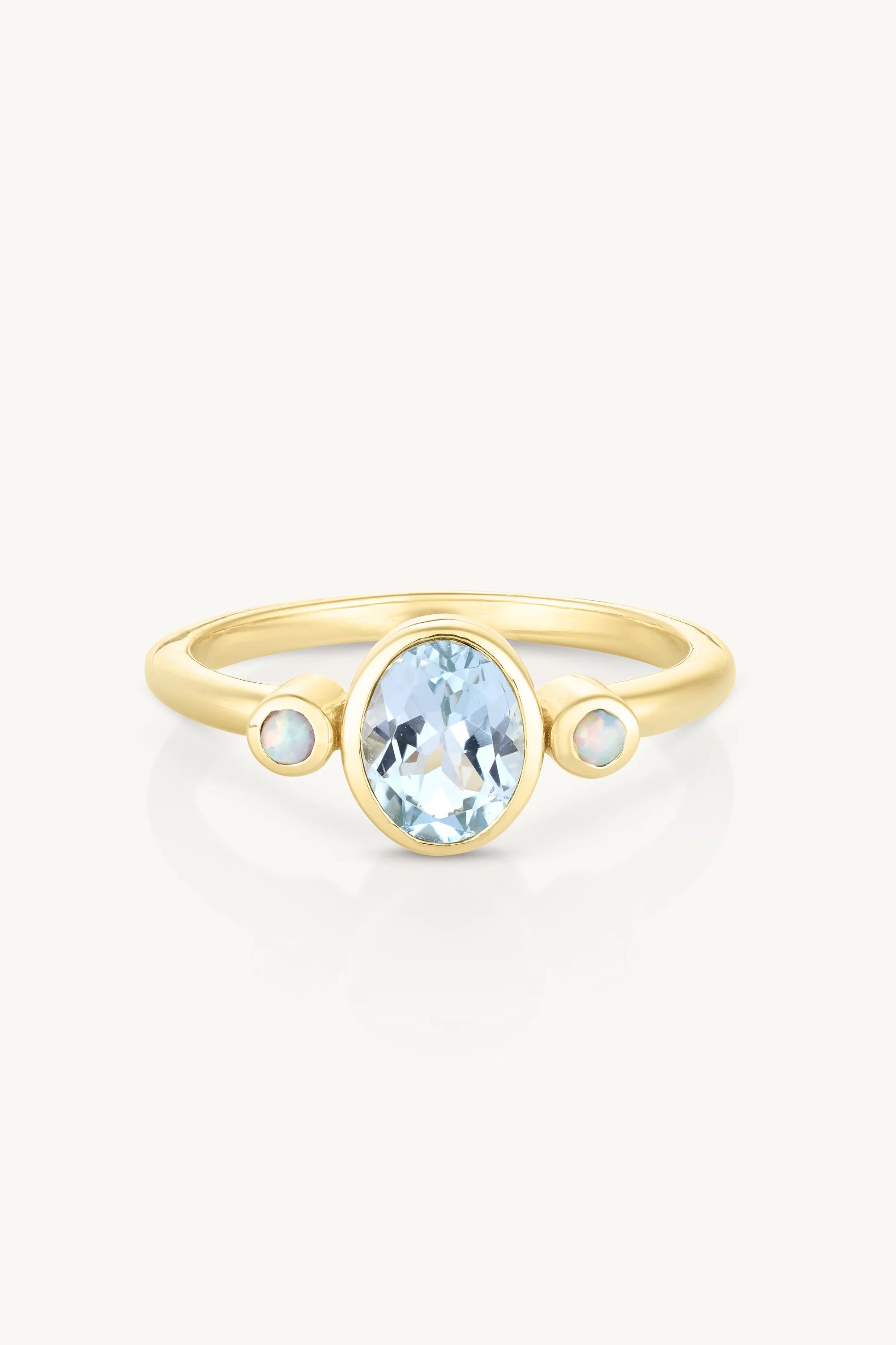 TONI MAY SOPHIA STACKER - TOPAZ BLUE/ GOLD