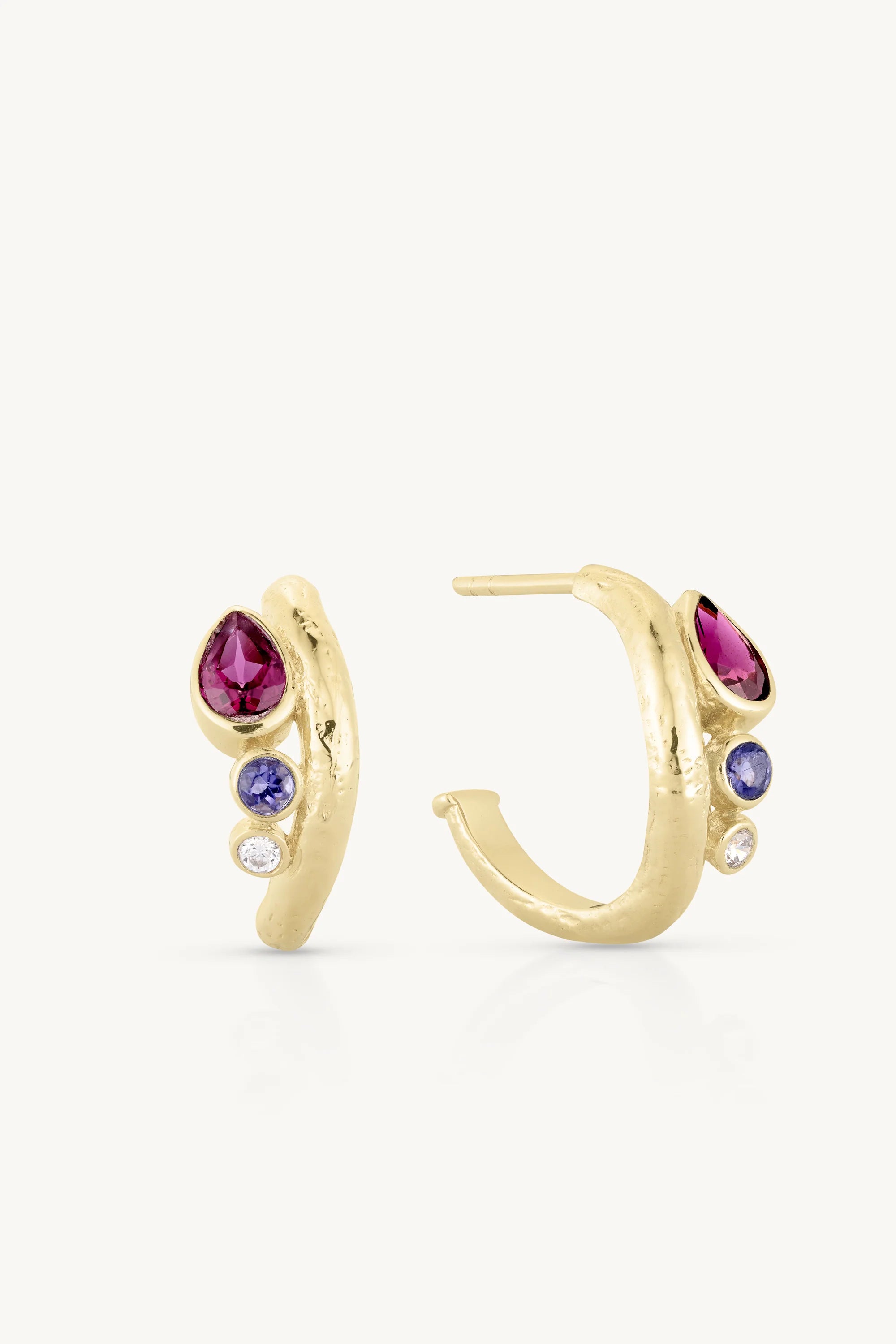 TONI MAY SORRENTO HOOPS - GOLD