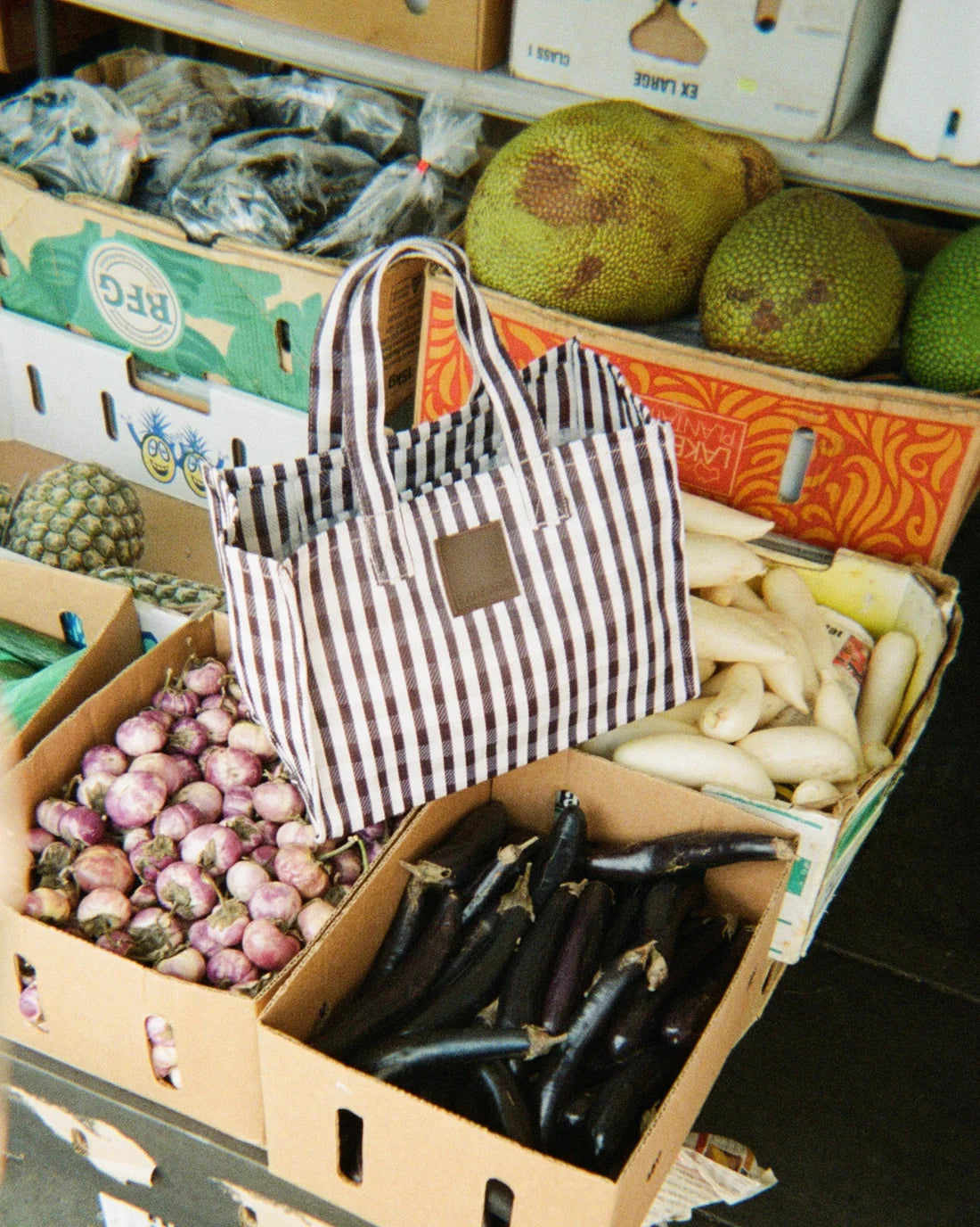 EAU BAGS PORTER BAG - MARRON PRINT