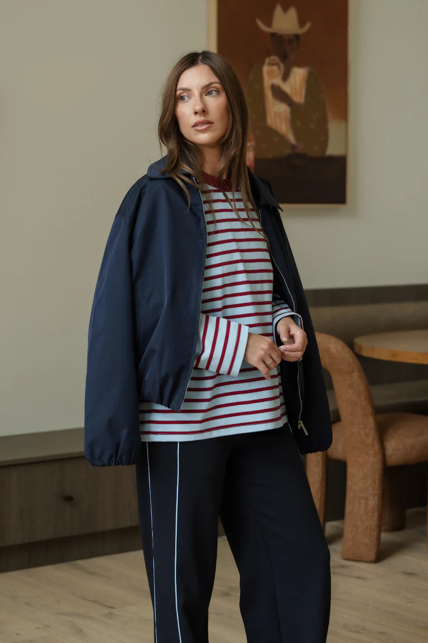FEATHER + NOISE DALTON JACKET - NAVY