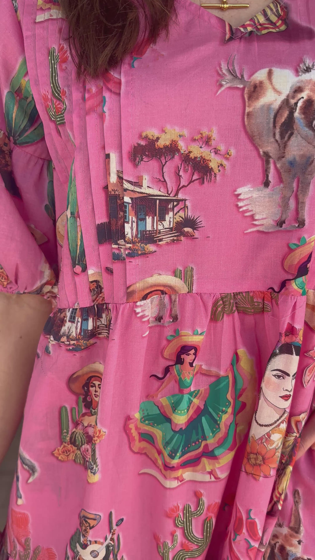 LULALIFE ARRIBA DRESS - PINK