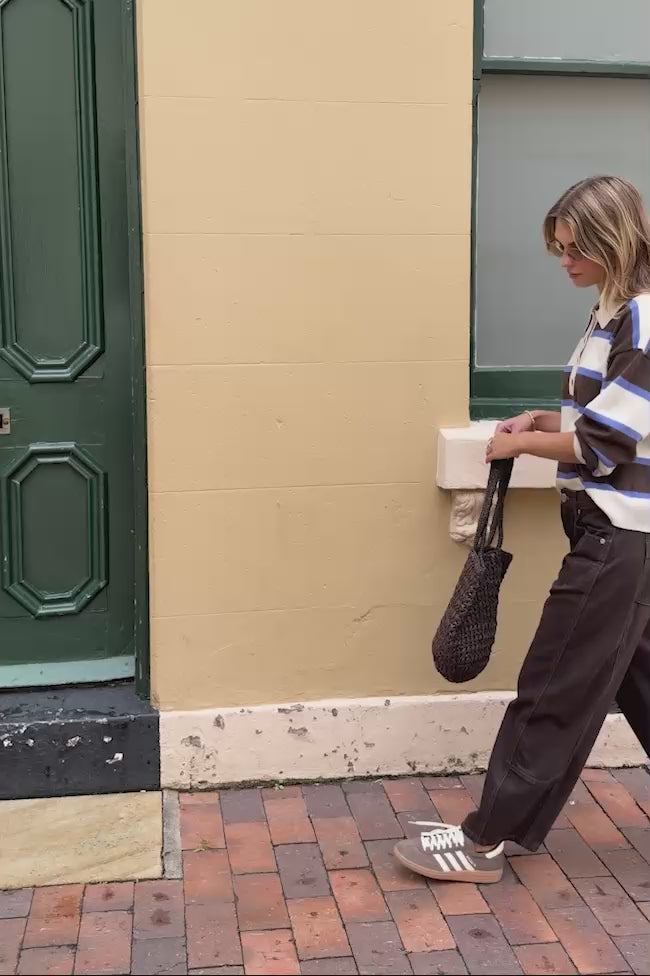 CERES LIFE DEMI BARREL JEAN - BITTER CHOC