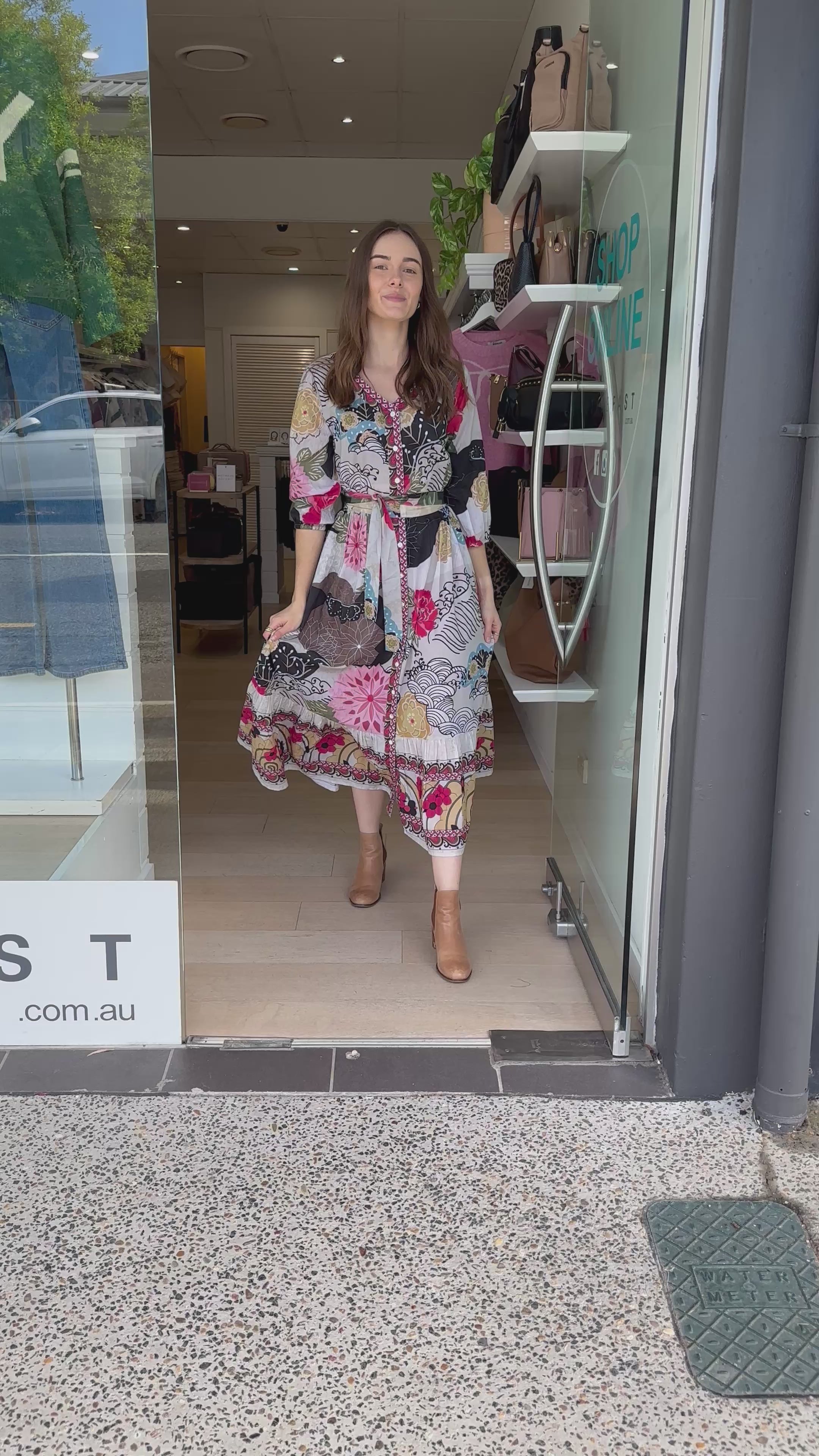 RUBYYAYA PERENNES DRESS - MULTI FLORAL